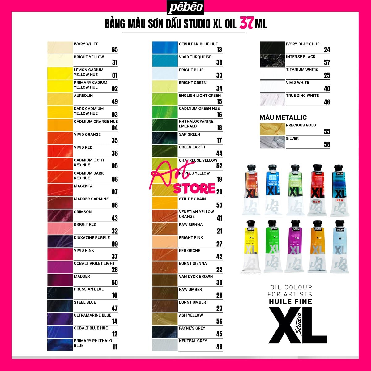 Sơn Dầu Pebeo Tuýp 37ml - Huile Fine XL Studio