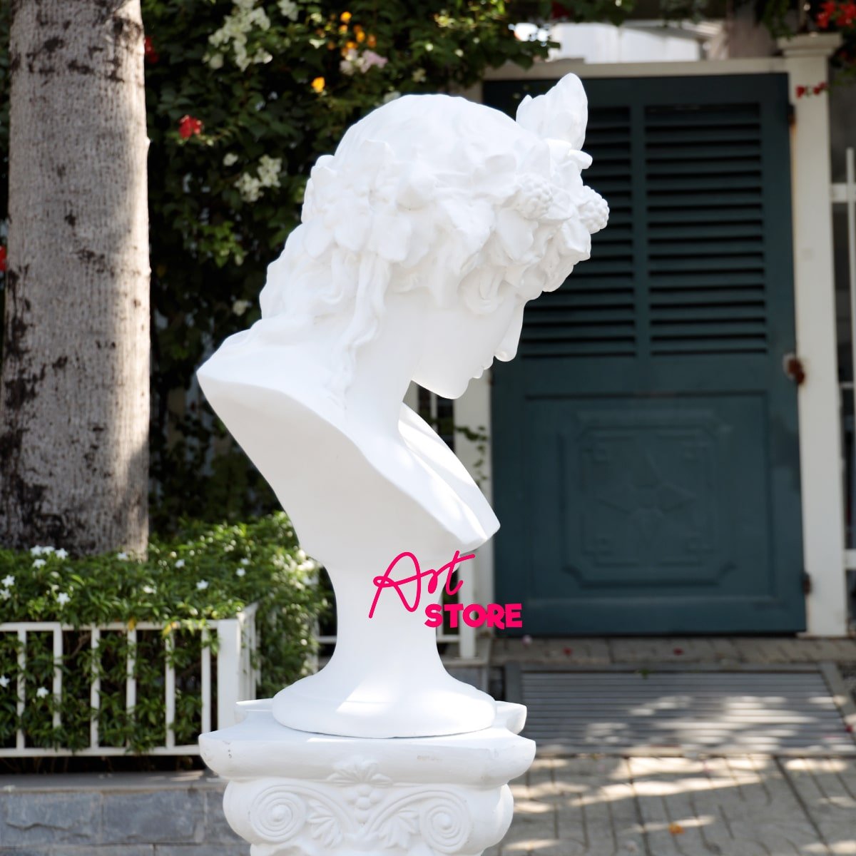 Chân Dung Tượng Thạch Cao Thần Dionysus MS132