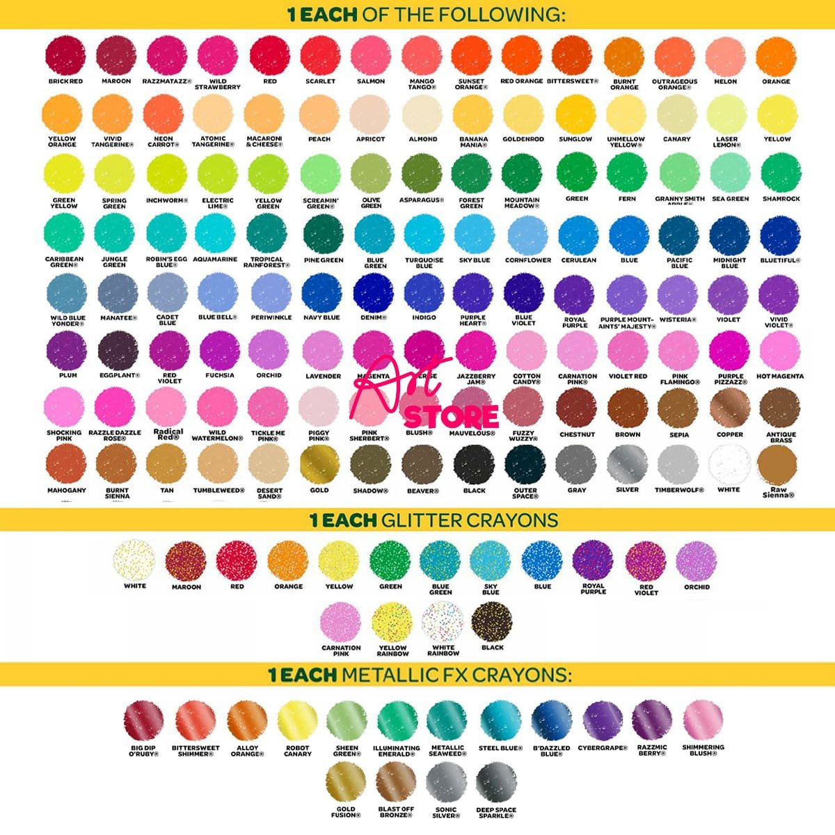 Bộ sưu tập bút chì màu Ultimate 152 Màu - Ultimate Crayon Collection, 152 Count Crayons (4)