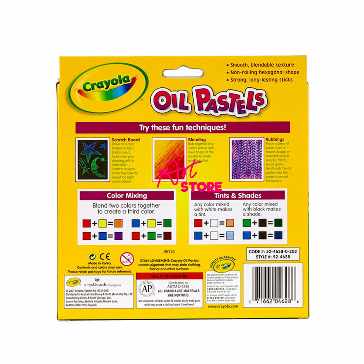 Bút Sáp Dầu Crayola Oil Pastel - Bộ 16Màu | 28Màu