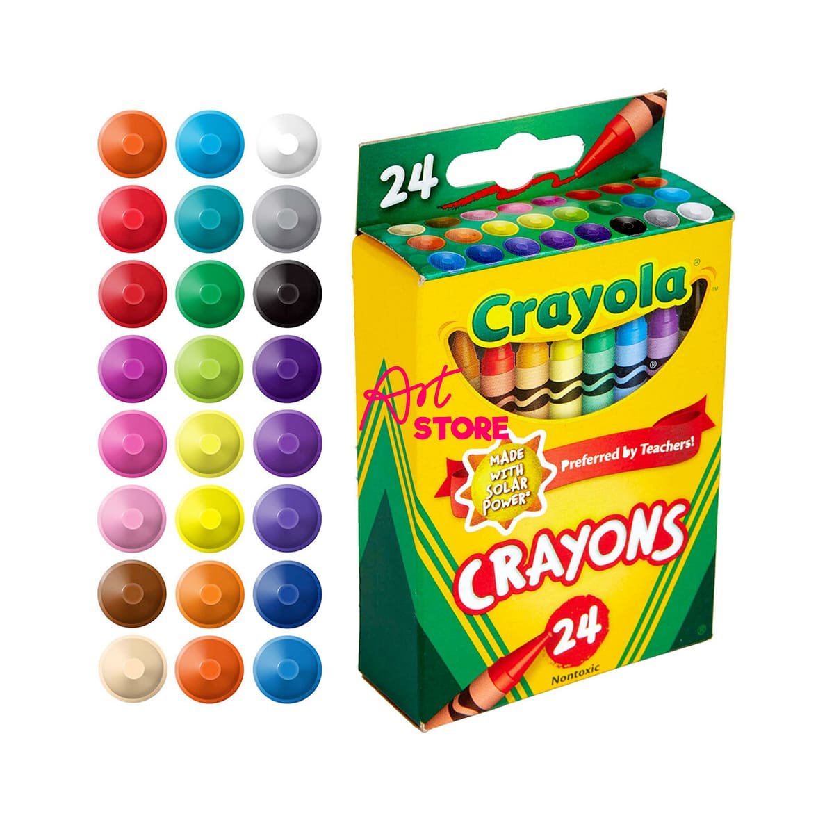 Bút Sáp Màu Crayola Crayons - 8Màu 16Màu 24Màu 64Màu