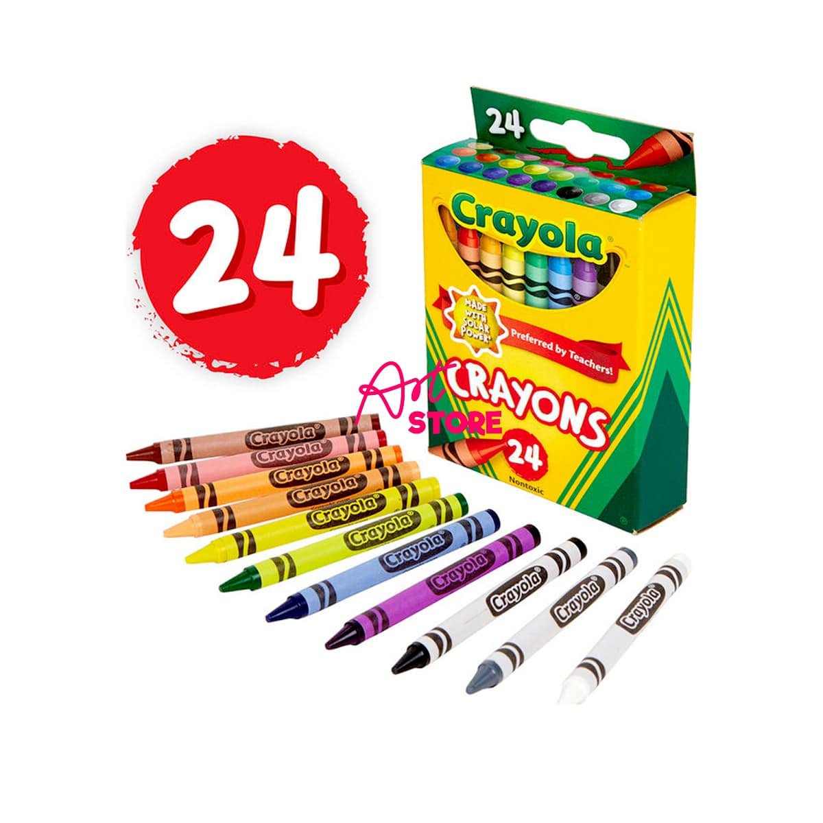 Bút Sáp Màu Crayola Crayons - 8Màu 16Màu 24Màu 64Màu