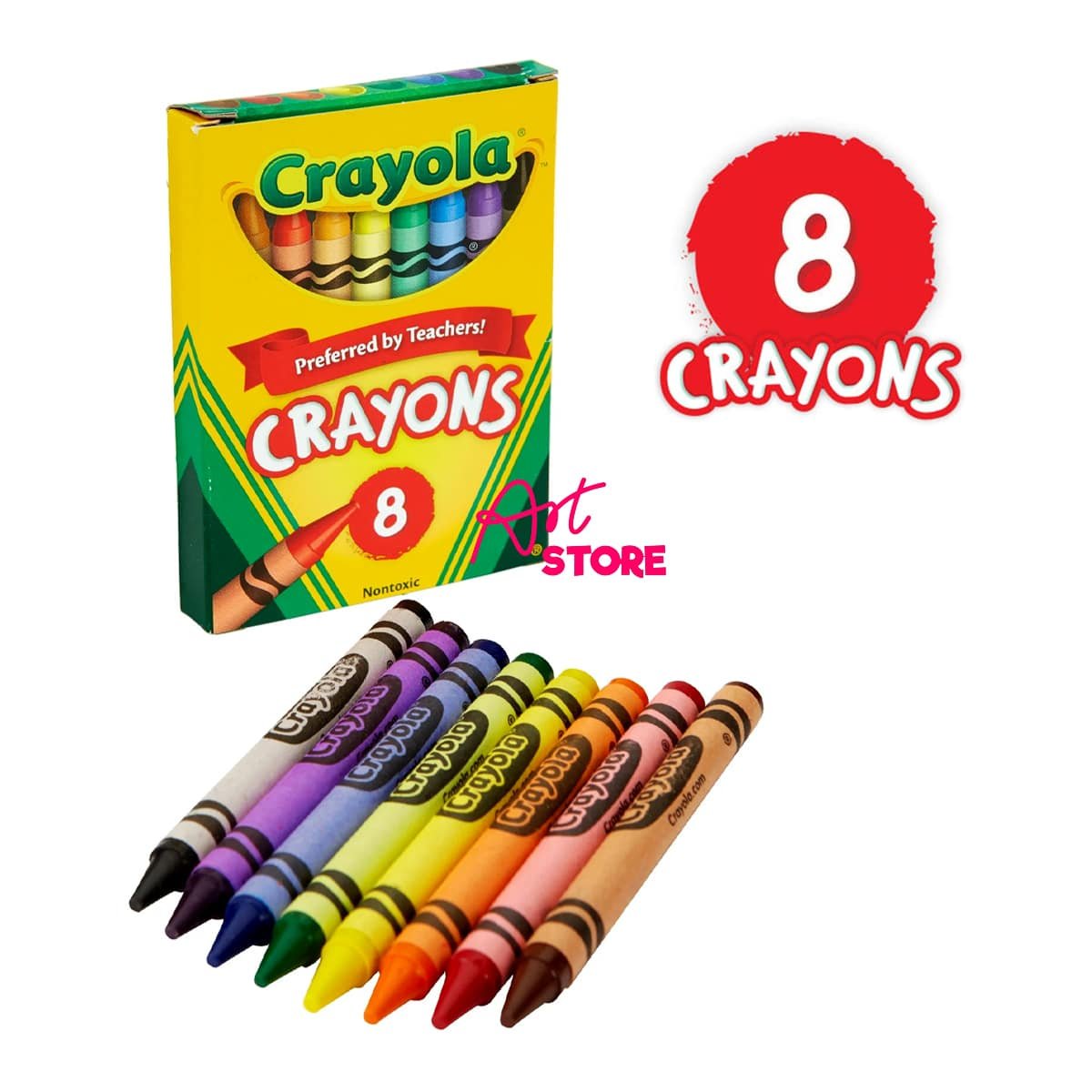 Bút Sáp Màu Crayola Crayons - 8Màu 16Màu 24Màu 64Màu