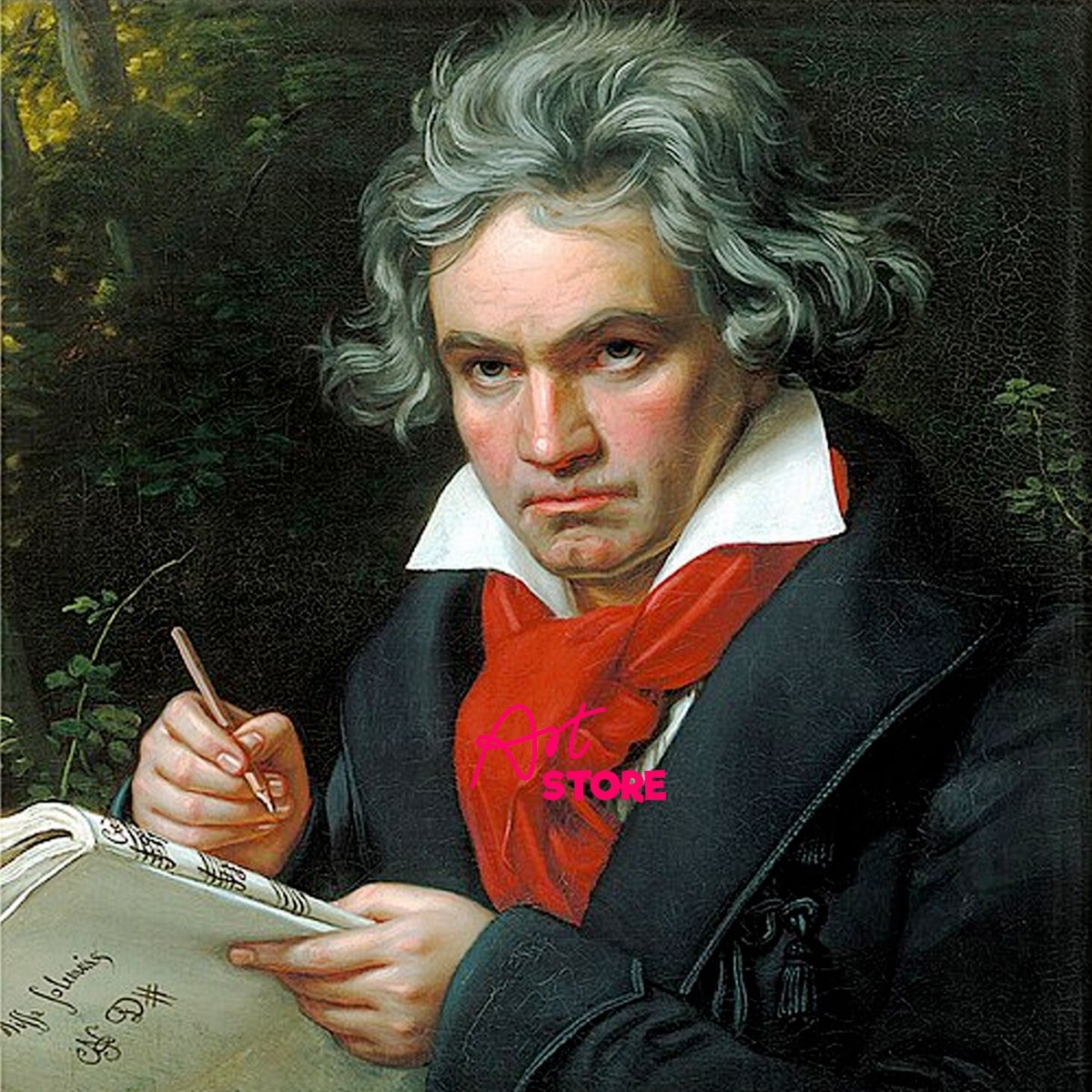 Chân Dung Tượng Thạch Cao Nhà Soạn Nhạc Beethoven MS135
