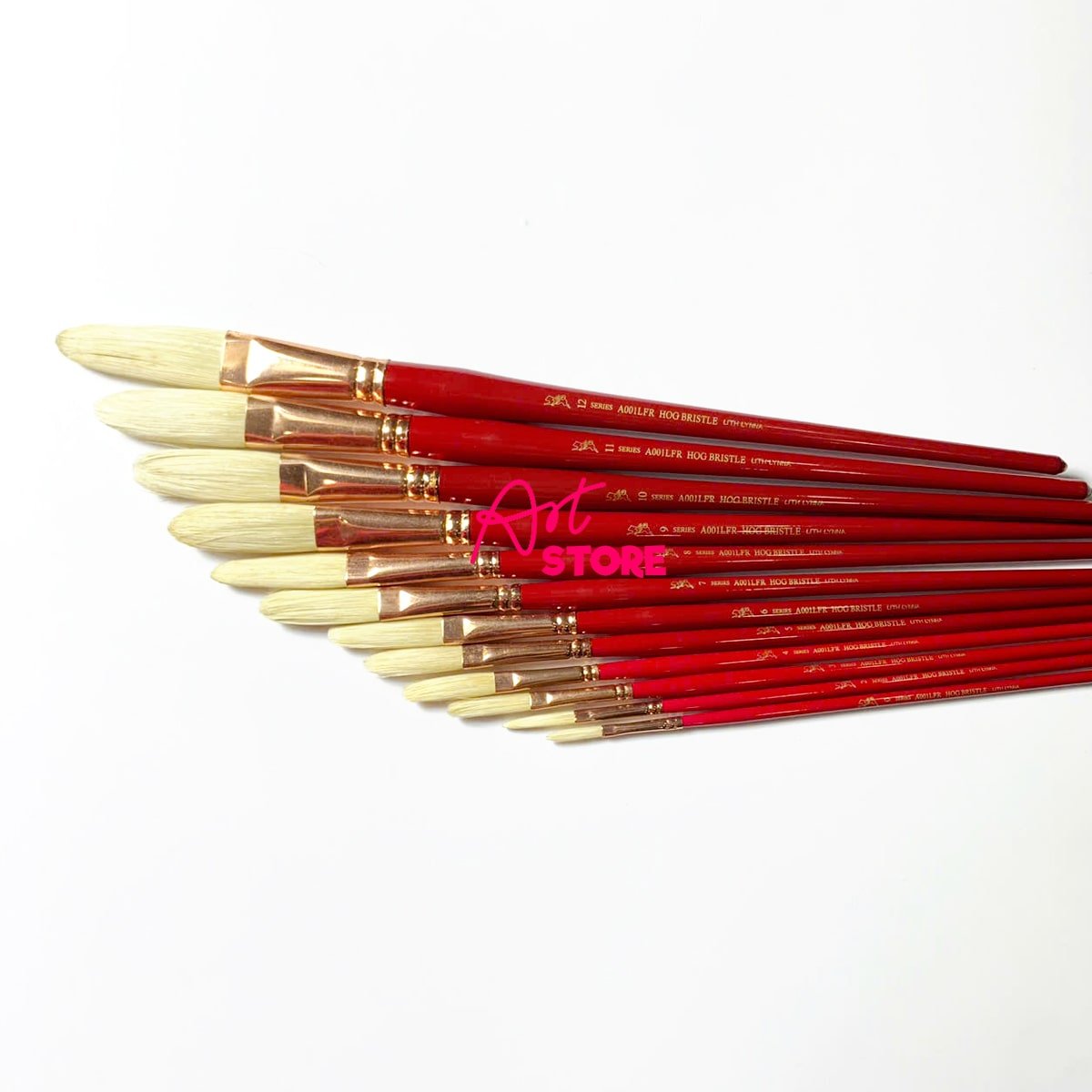 Cọ Vẽ Lông Heo Dài Đầu Lưỡi Mèo Chuyên Dụng Cho Sơn Dầu & Acrylic – Cọ Nhật Lith Lynna A001LFR