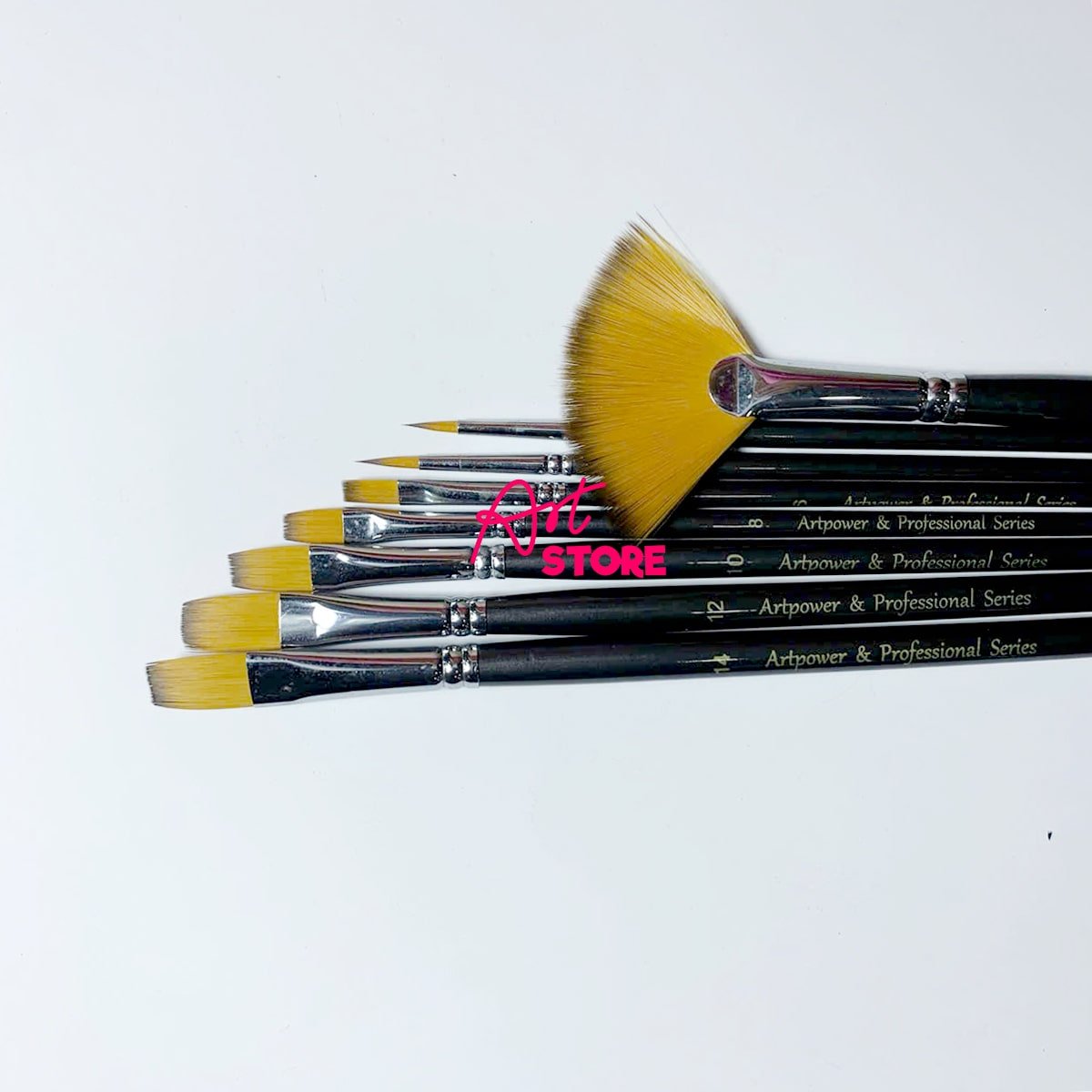 Bộ Cọ Vẽ Acrylic Đa Năng Lông Vàng Art Power MA122 - 8pcs