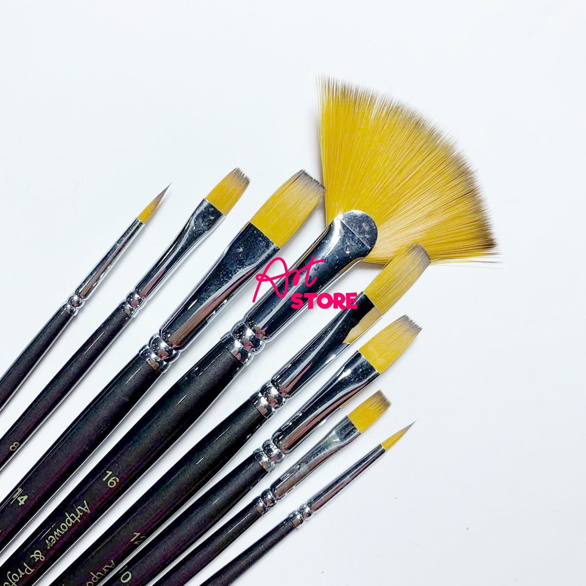 Bộ Cọ Vẽ Acrylic Đa Năng Lông Vàng Art Power MA122 - 8pcs