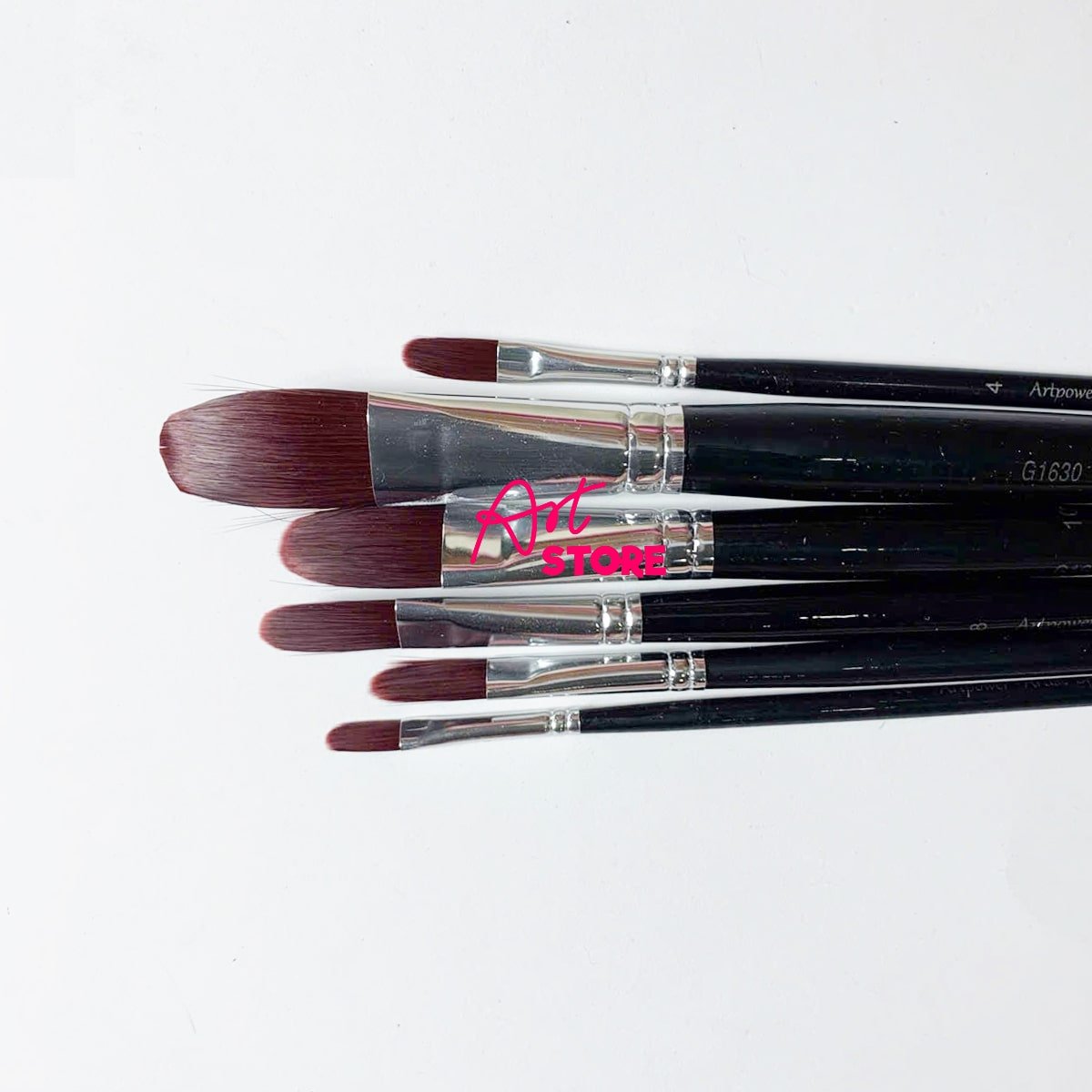 Bộ Cọ Acrylic Oval Lông Tím Art Power G1630 – Dành Cho Họa Sĩ & Người Mới Bắt Đầu