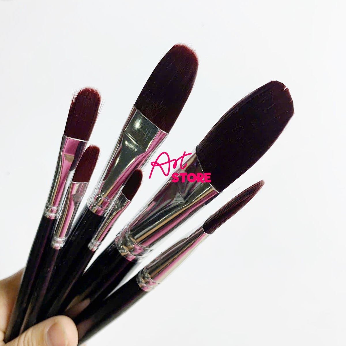 Bộ Cọ Acrylic Oval Lông Tím Art Power G1630 – Dành Cho Họa Sĩ & Người Mới Bắt Đầu