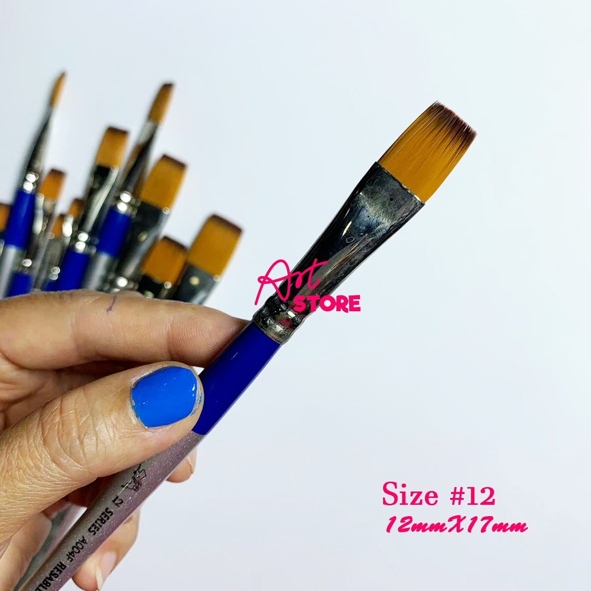 Cọ Vẽ Acrylic Đầu Dẹp Lith Lynna A004F – Cọ Nhật Cao Cấp Cho Họa Sĩ Chuyên Nghiệp