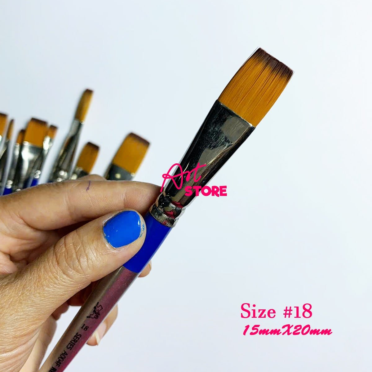 Cọ Vẽ Acrylic Đầu Dẹp Lith Lynna A004F – Cọ Nhật Cao Cấp Cho Họa Sĩ Chuyên Nghiệp