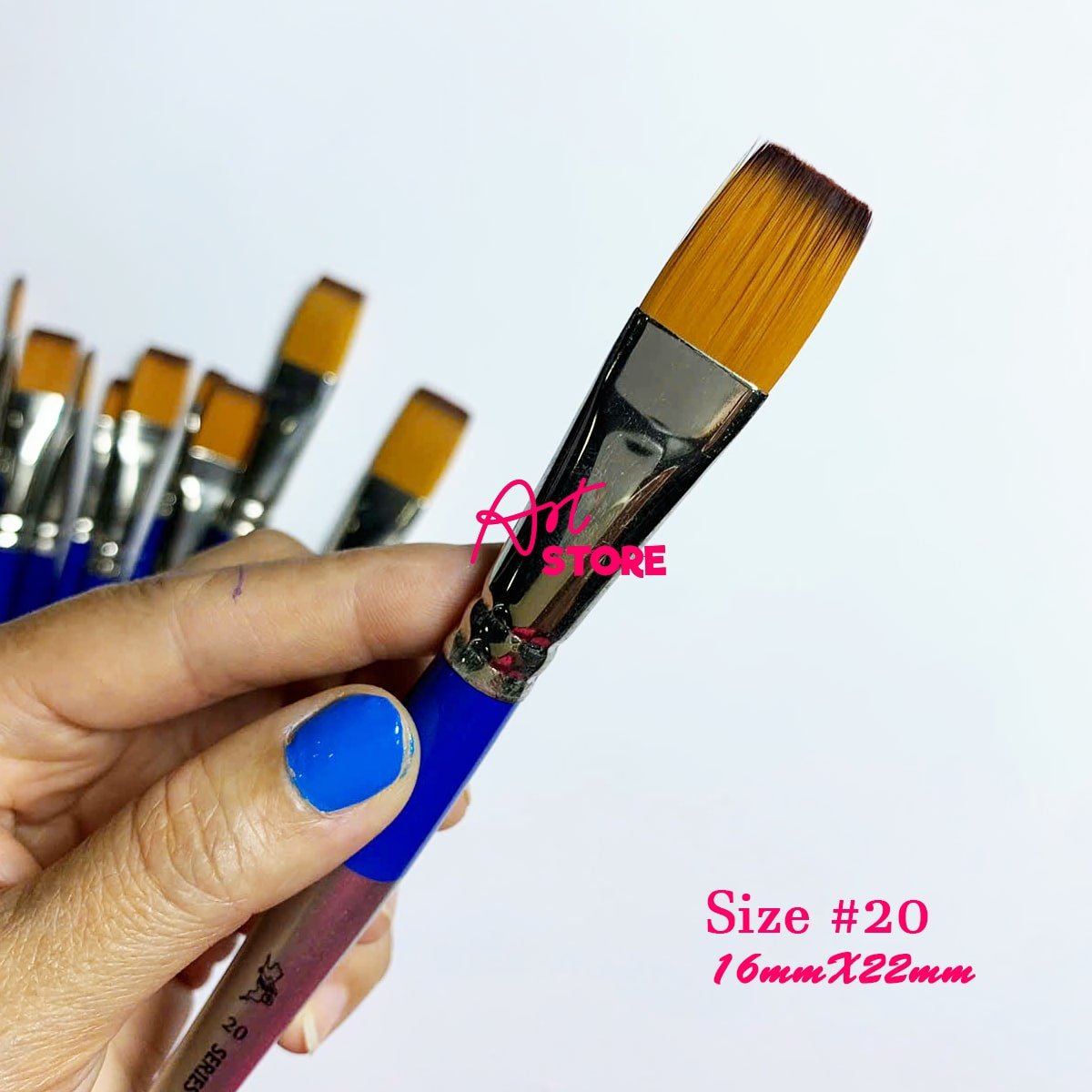 Cọ Vẽ Acrylic Đầu Dẹp Lith Lynna A004F – Cọ Nhật Cao Cấp Cho Họa Sĩ Chuyên Nghiệp