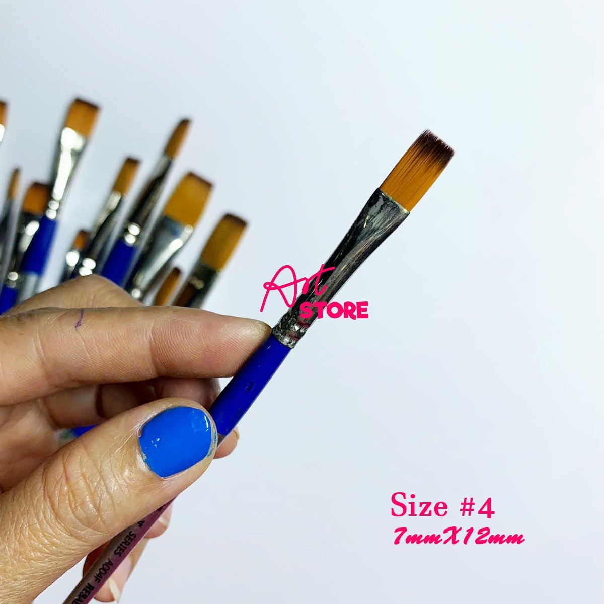 Cọ Vẽ Acrylic Đầu Dẹp Lith Lynna A004F – Cọ Nhật Cao Cấp Cho Họa Sĩ Chuyên Nghiệp