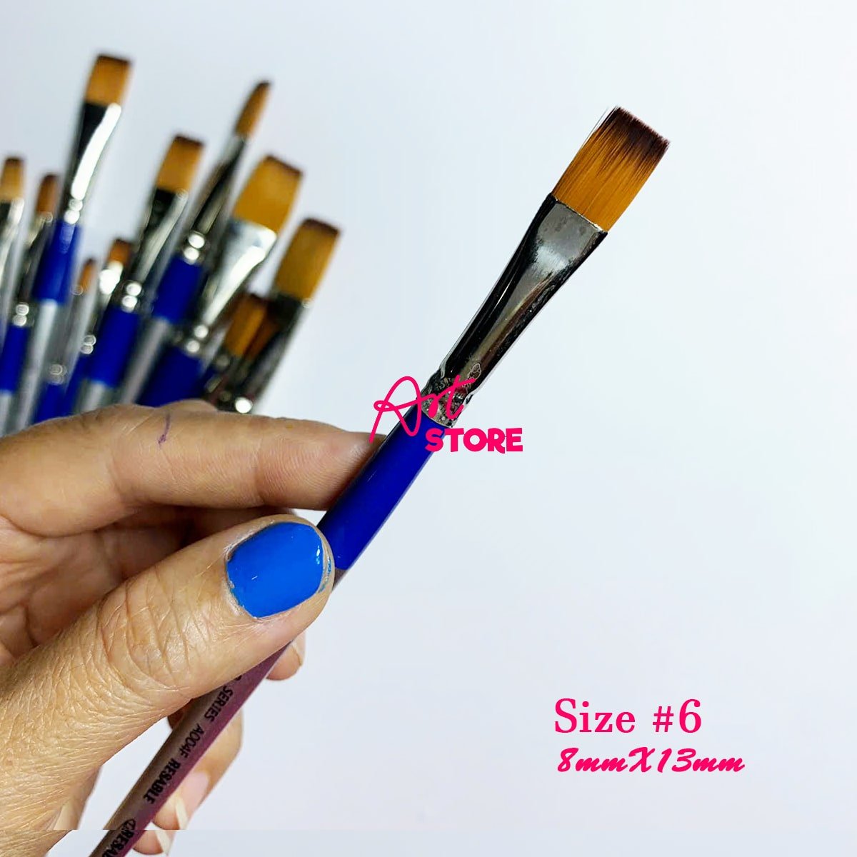 Cọ Vẽ Acrylic Đầu Dẹp Lith Lynna A004F – Cọ Nhật Cao Cấp Cho Họa Sĩ Chuyên Nghiệp