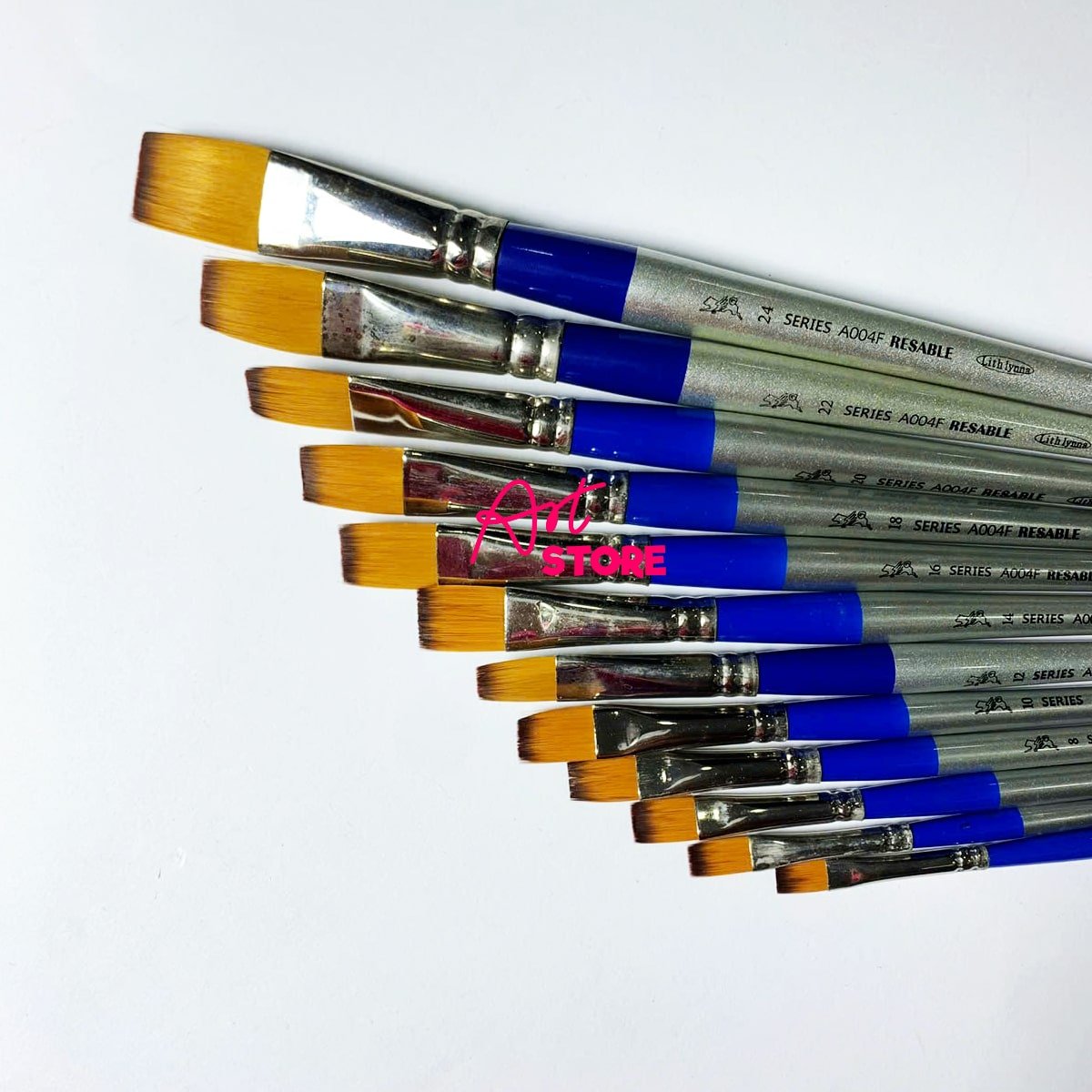 Cọ Vẽ Acrylic Đầu Dẹp Lith Lynna A004F – Cọ Nhật Cao Cấp Cho Họa Sĩ Chuyên Nghiệp