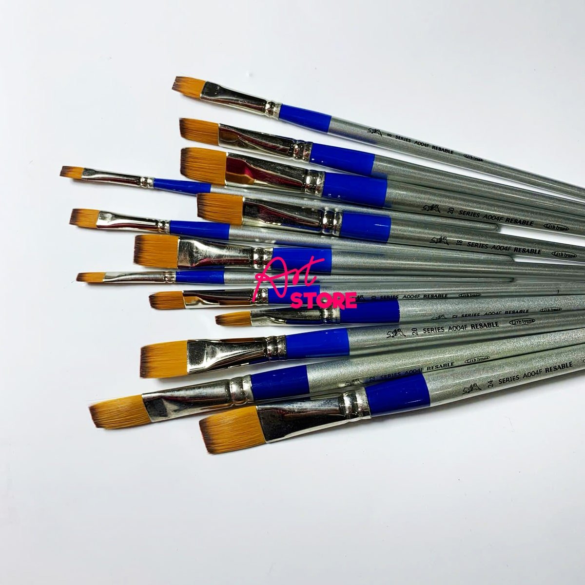 Cọ Vẽ Acrylic Đầu Dẹp Lith Lynna A004F – Cọ Nhật Cao Cấp Cho Họa Sĩ Chuyên Nghiệp
