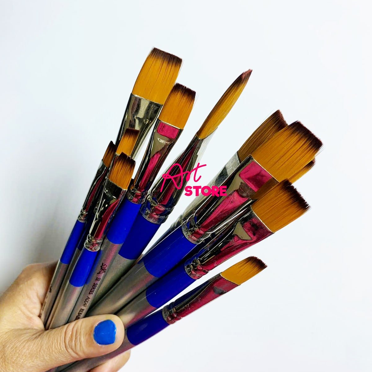 Cọ Vẽ Acrylic Đầu Dẹp Lith Lynna A004F – Cọ Nhật Cao Cấp Cho Họa Sĩ Chuyên Nghiệp