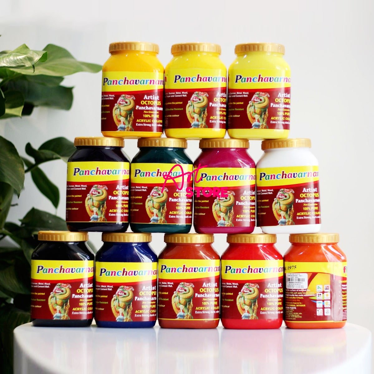 Màu Acrylic Panchavanam 1 Lít – Màu Sơn Tượng Ấn Độ