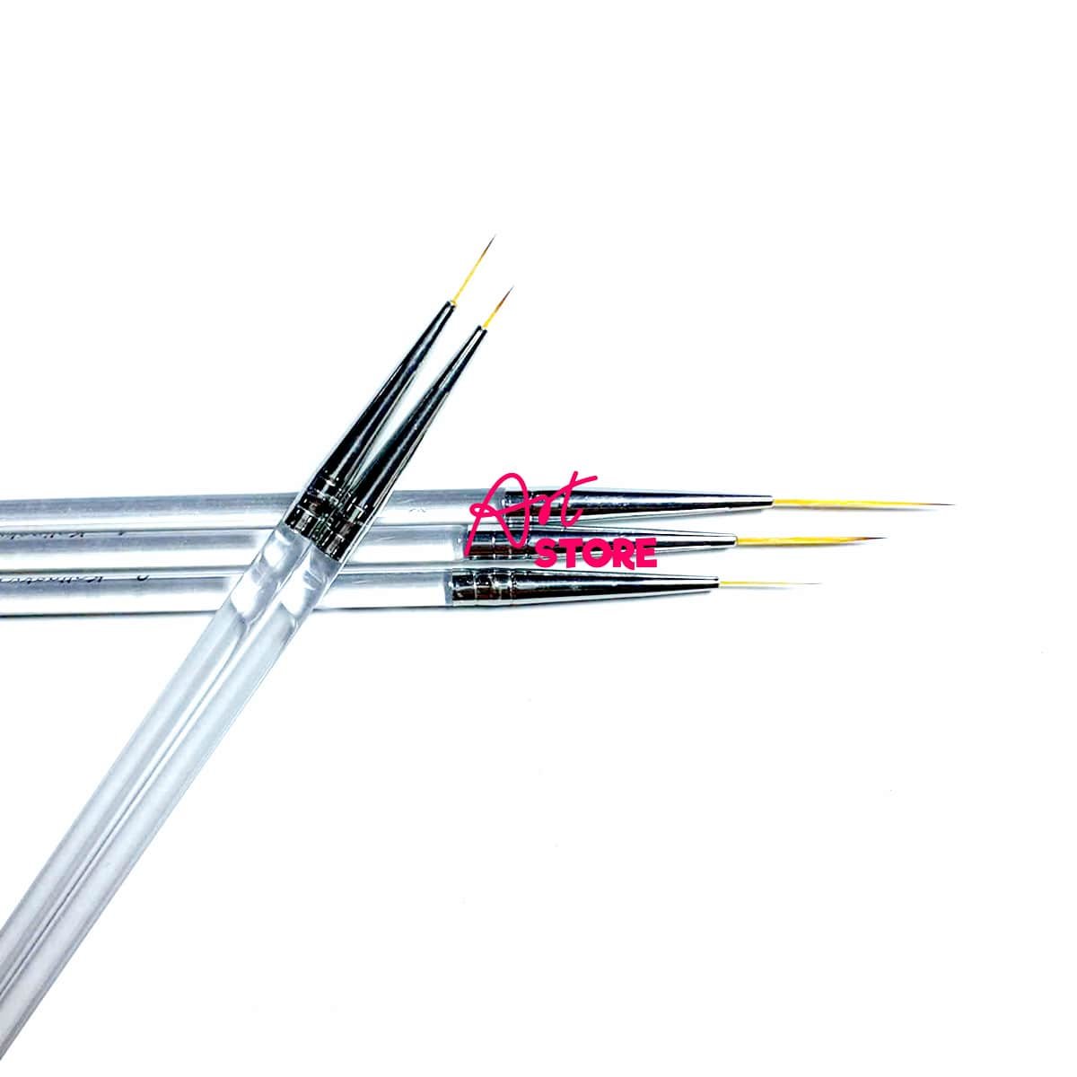 Bộ Cọ Tỉa Nail Kolinsky 5 Cây Thân Trong – Lông Mảnh Siêu Chuẩn, Dành Cho Nail Art & Mini Painting (1)