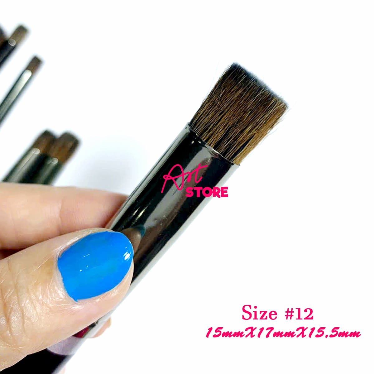 Cọ Lông Sóc Sunway B207PF – Cọ Đầu Trụ Phẳng Lông Ngắn Cán Ngắn Cho Màu Nước & Gouache