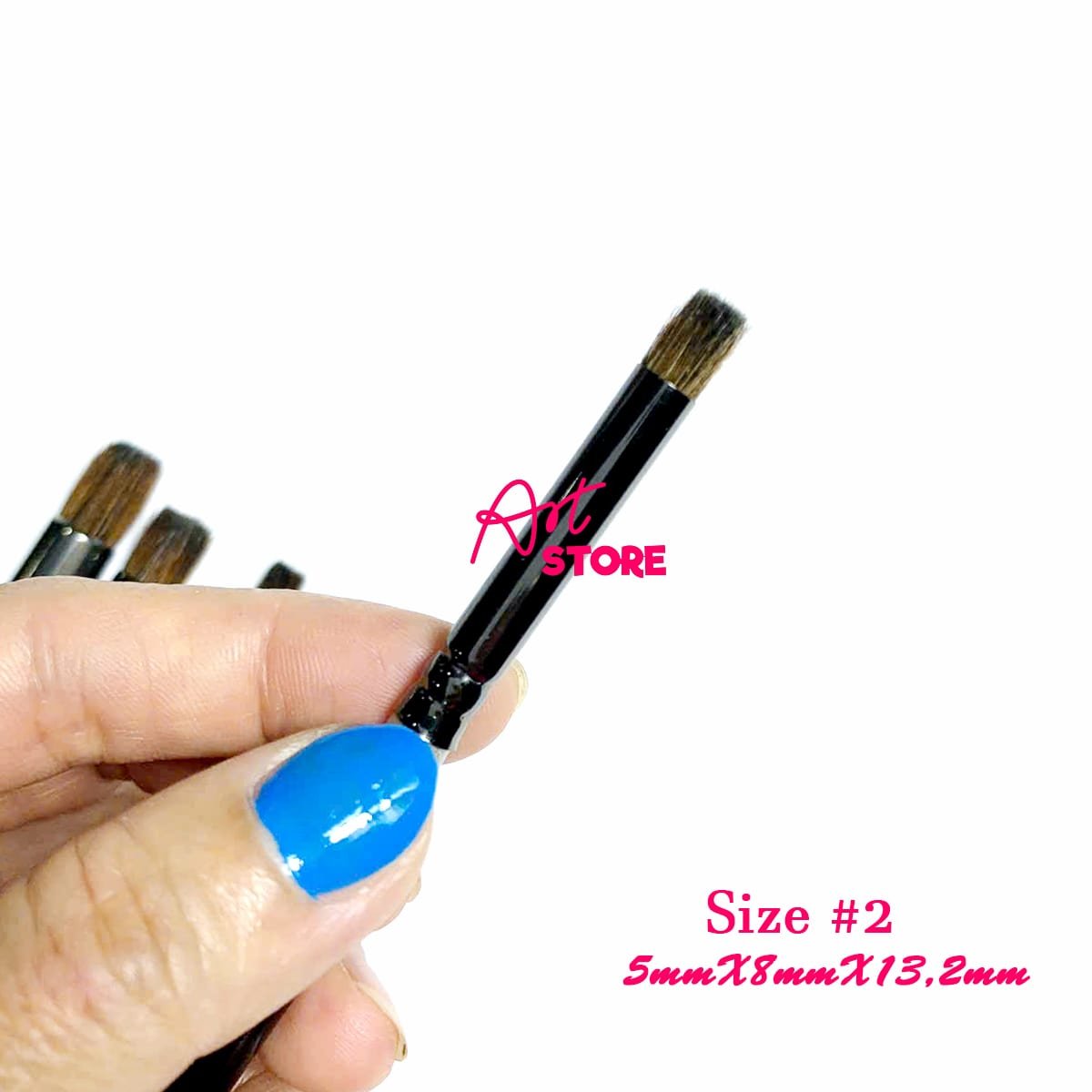 Cọ Lông Sóc Sunway B207PF – Cọ Đầu Trụ Phẳng Lông Ngắn Cán Ngắn Cho Màu Nước & Gouache