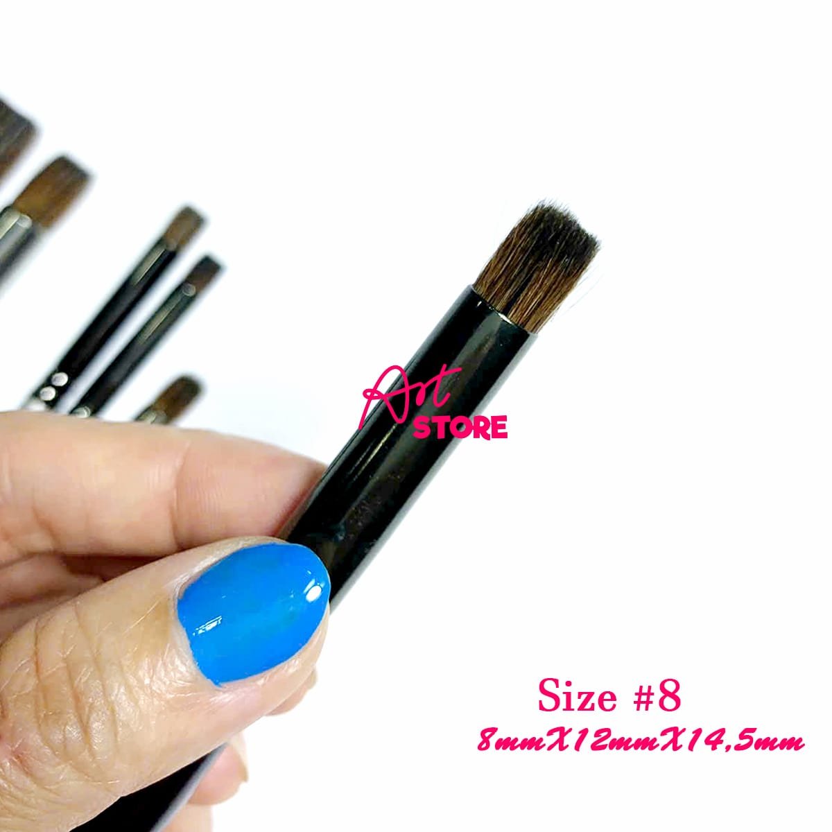 Cọ Lông Sóc Sunway B207PF – Cọ Đầu Trụ Phẳng Lông Ngắn Cán Ngắn Cho Màu Nước & Gouache