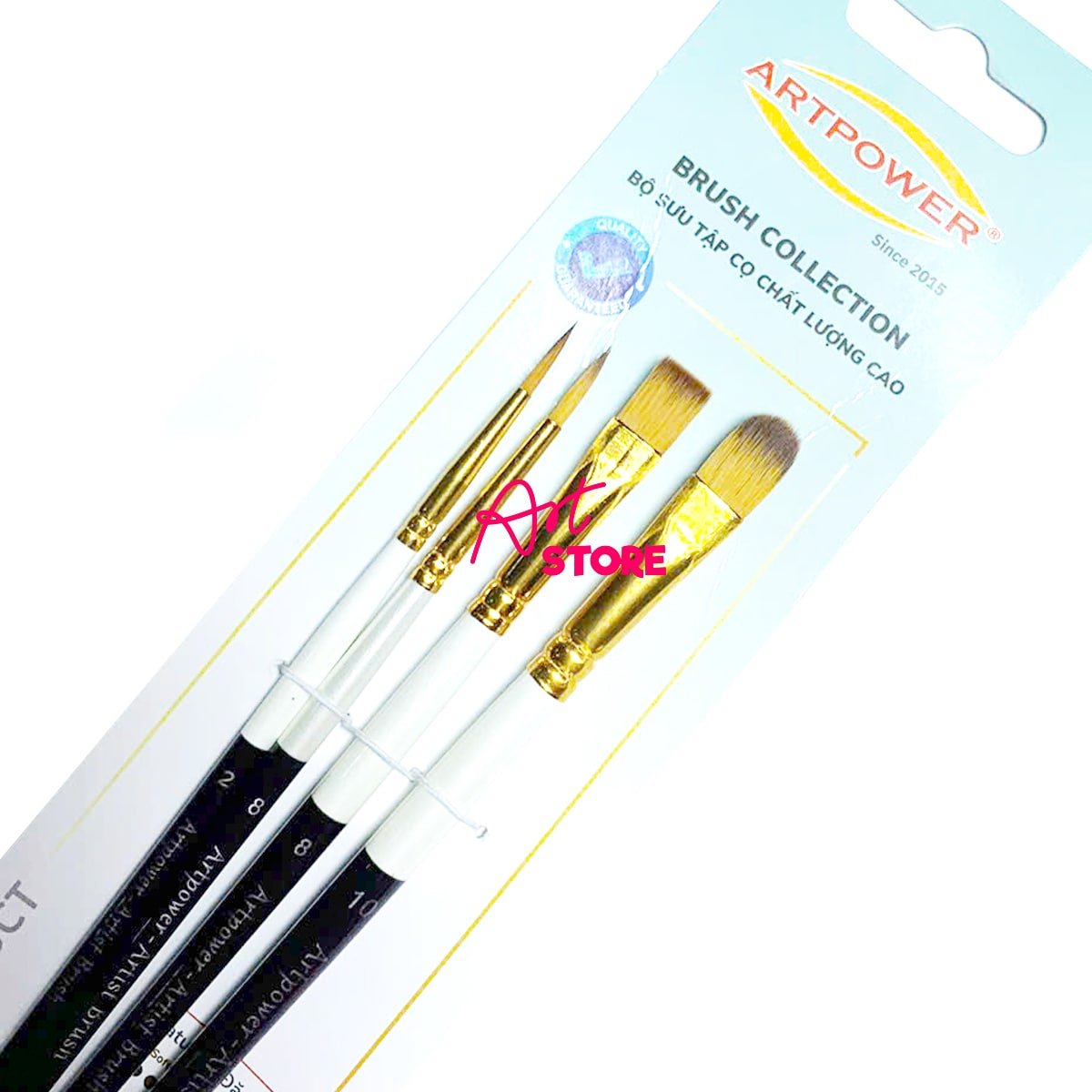 Bộ Cọ Vẽ Màu Nước, Cọ Vẽ Acrylic Artpower MA144 - 4pc