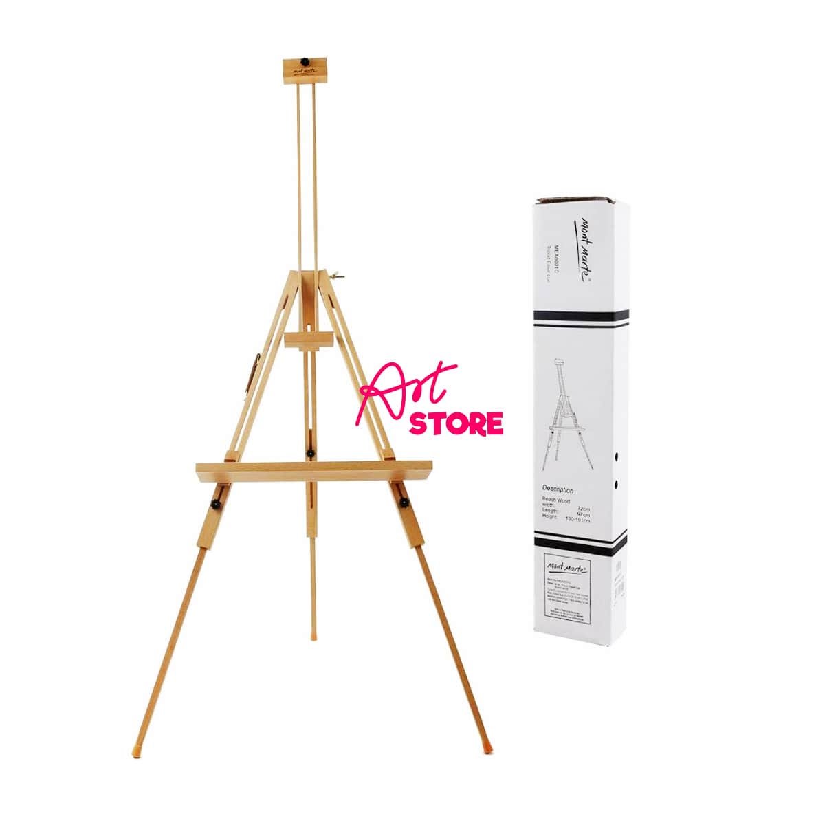 Giá Vẽ Cao Cấp Gấp Gọn Mont Marte Tripod Easel H.D. Beech MEA0001C
