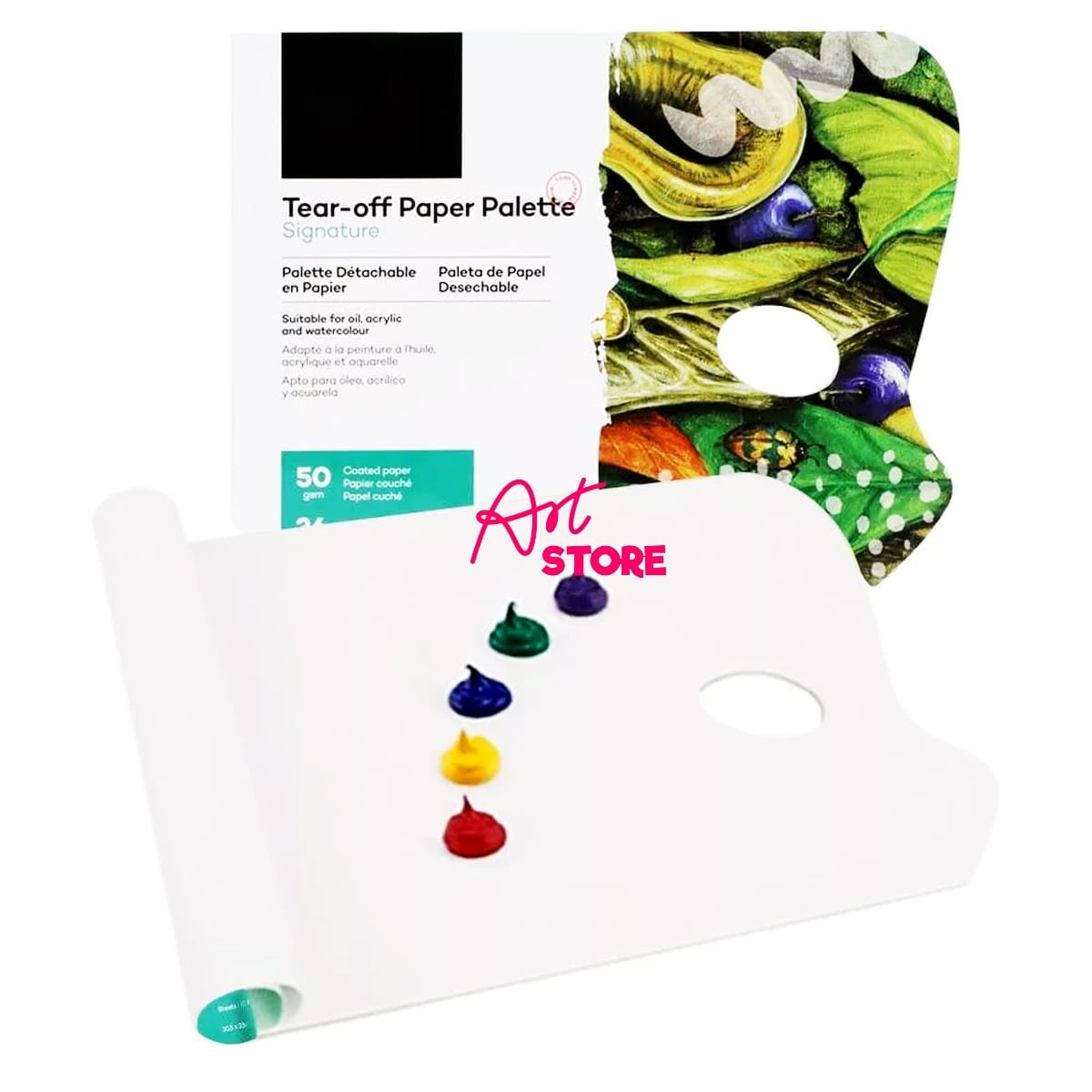 Palette Giấy Tear Off Paper Palette Pad Mont Marte MCG0022 - 36 Tờ