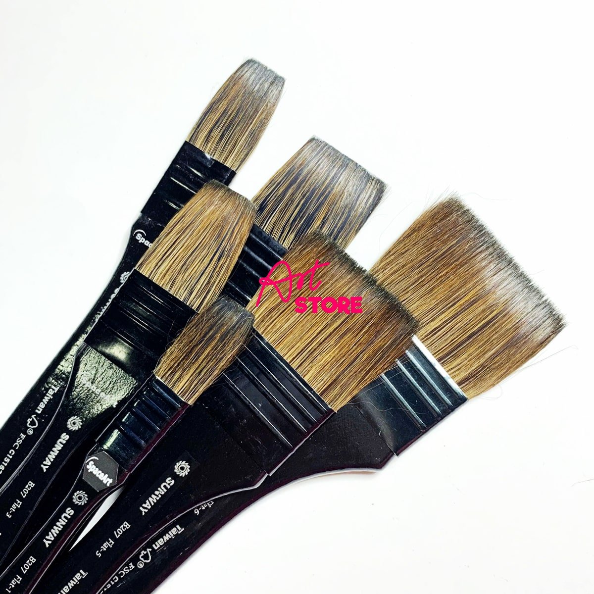 PanXo, Cọ Đầu Bằng Lớn Đi Nền Lông Sóc Vẽ Màu Nước Sunway B207