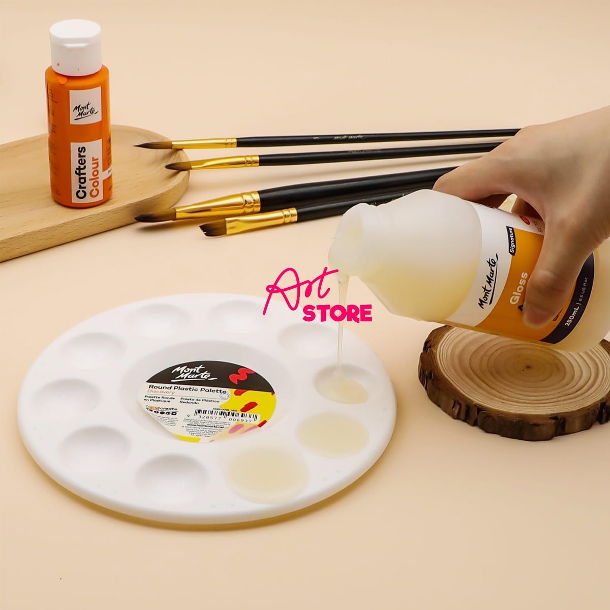 Vecni Phủ Bóng Bảo Vệ Tranh Acrylic Gloss Varnish Mont Marte 250ml (MAMD0009)