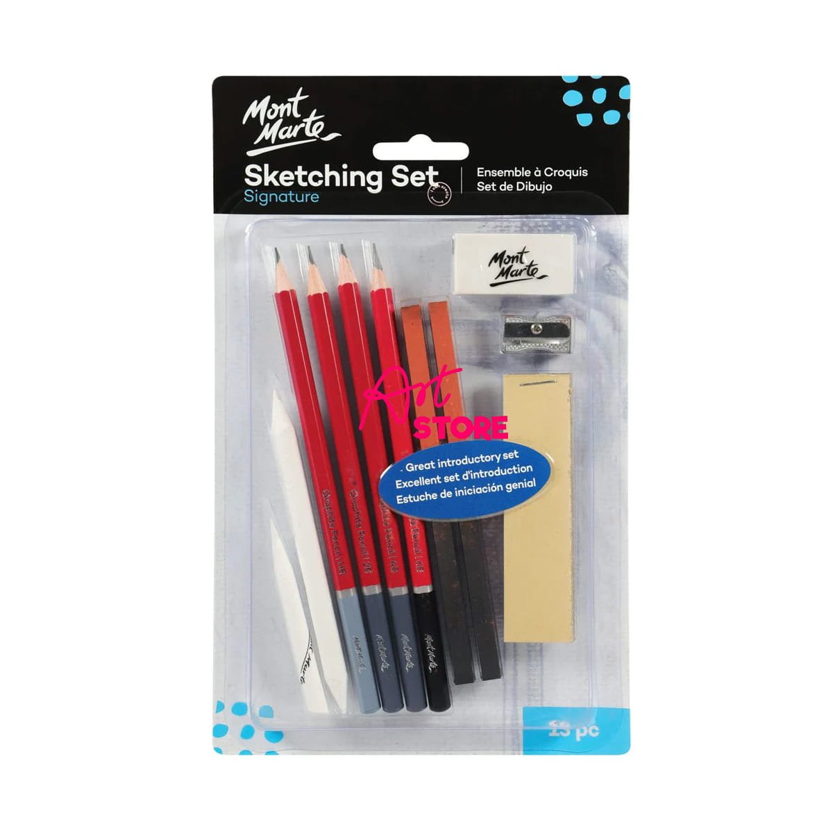 Bộ Bút Chì Sketching Ký Hoạ Signature Mont Marte MPN0040 - 13pc