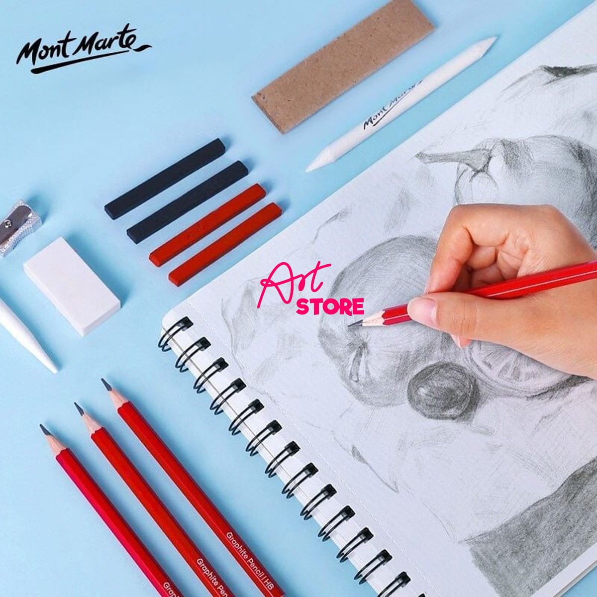 Bộ Bút Chì Sketching Ký Hoạ Signature Mont Marte MPN0040 - 13pc