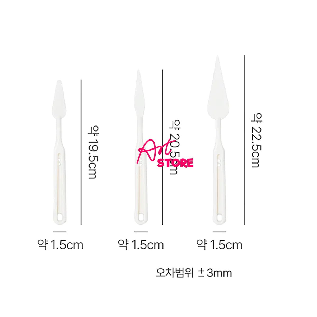 Bộ 3 Dao Vẽ Munkyo Cao Cấp – Dụng Cụ Vẽ Sơn Dầu, Acrylic Chuyên Nghiệp