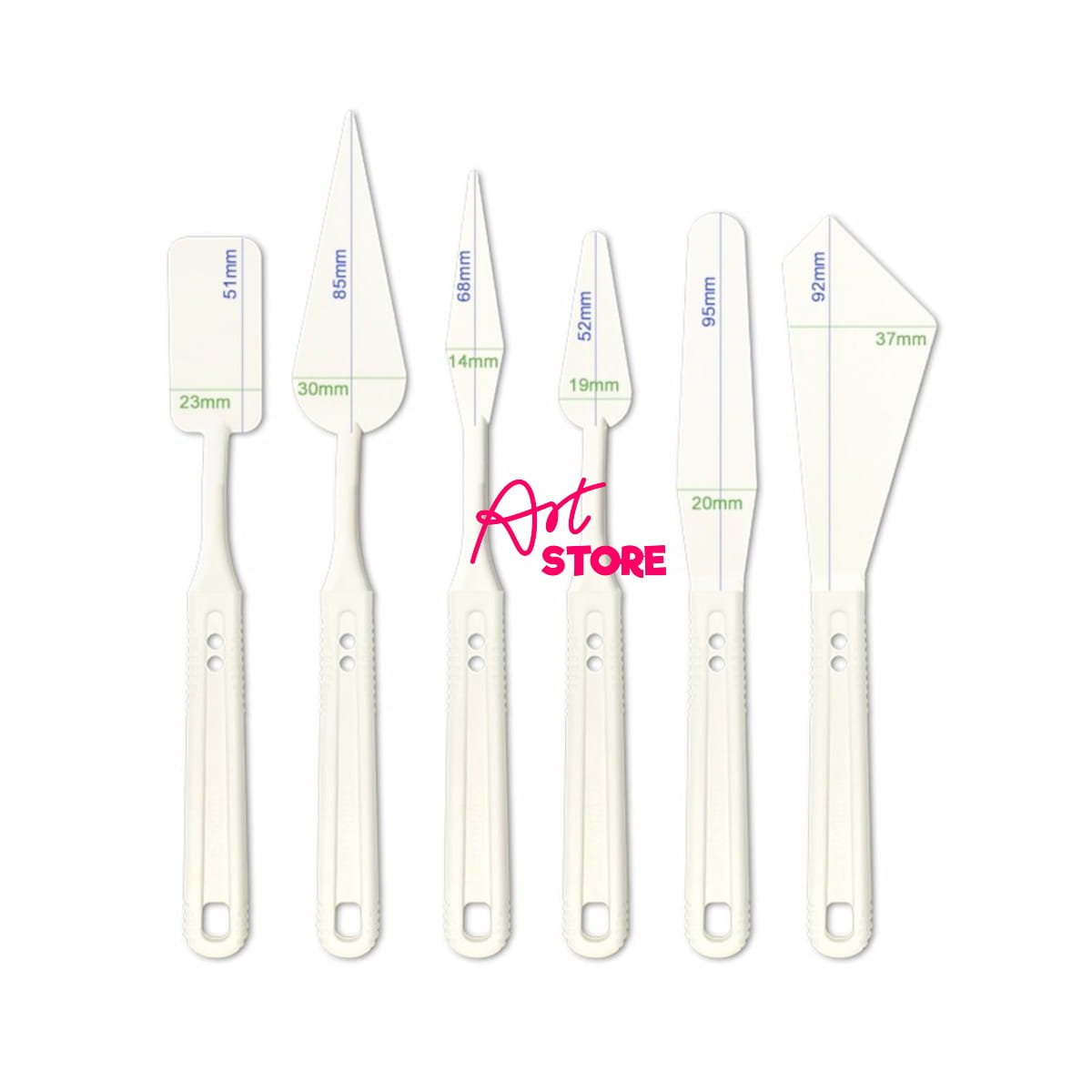 Bộ 6 Dao Vẽ Munkyo Cao Cấp – Dụng Cụ Vẽ Sơn Dầu, Acrylic Chuyên Nghiệp