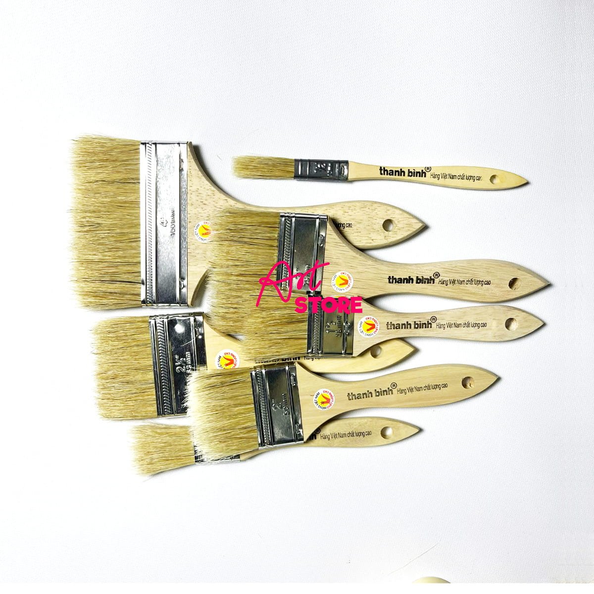 Cọ Mãnh Lông Trắng - Cọ Sơn, Cọ Nền, Cọ Quét Keo Công Nghiệp Đủ Size