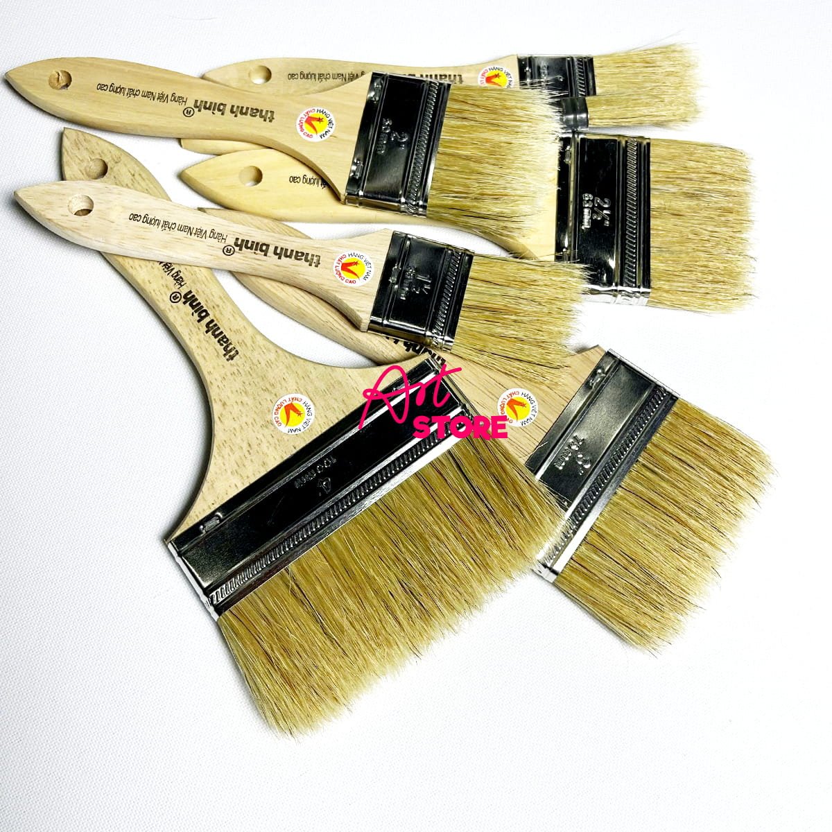 Cọ Mãnh Lông Trắng - Cọ Sơn, Cọ Nền, Cọ Quét Keo Công Nghiệp Đủ Size