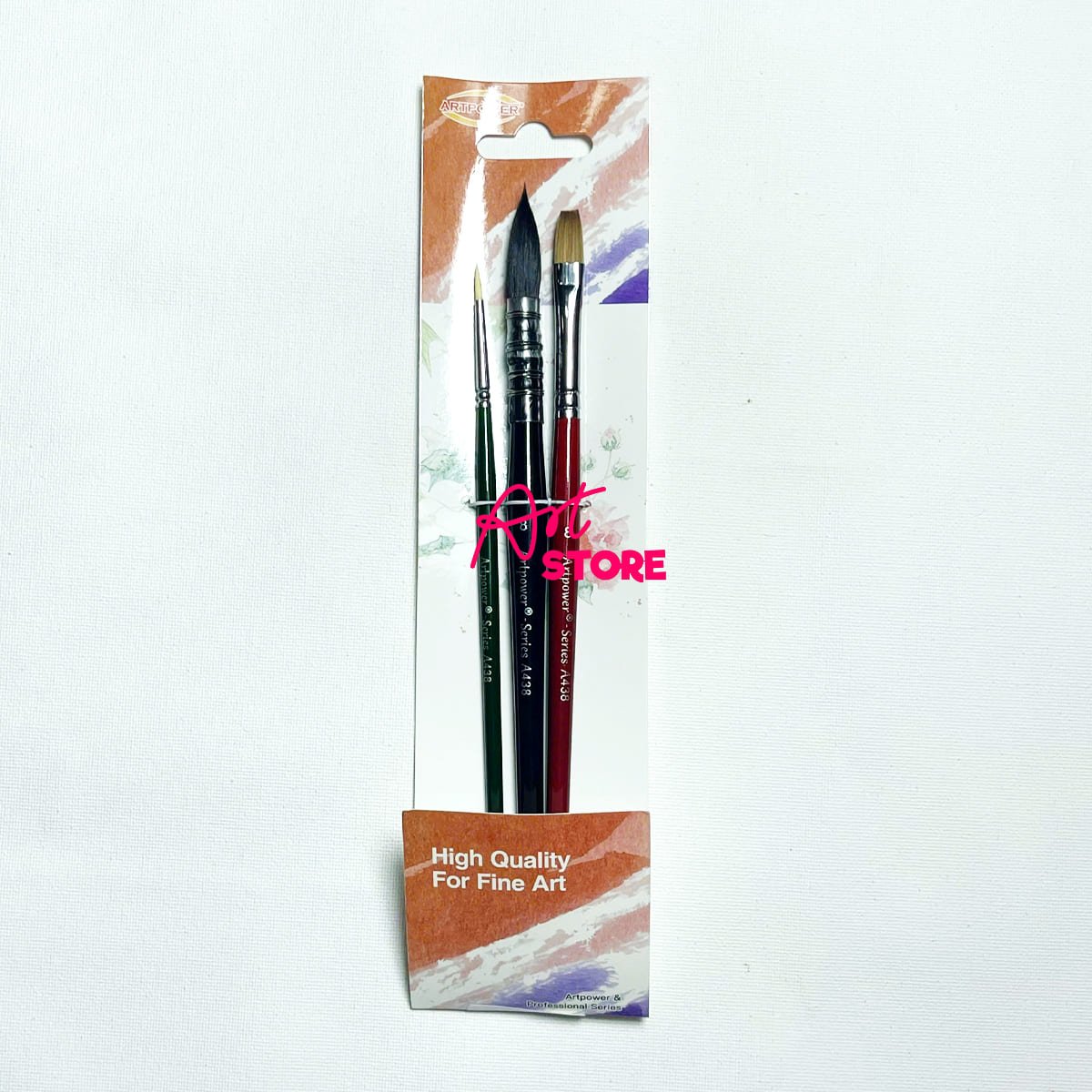 Bộ Cọ Vẽ Màu Nước Cao Cấp A438 – Bộ 3 Cây Đa Năng Cho Họa Sĩ & Người Mới Bắt Đầu